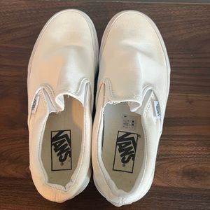Classic White Slip on Vans